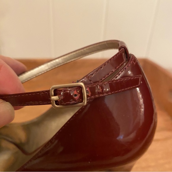 NINE West Deep Red Patent Leather high heel shoes - Picture 4 of 11
